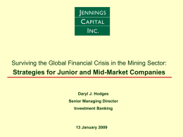 Mine Africa - Surviving the Global Financial Crisis in the