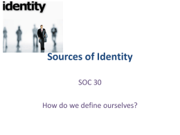 Sources of Identity
