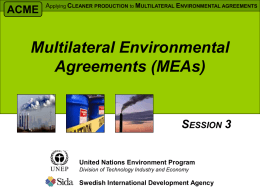Introduction to MEAs