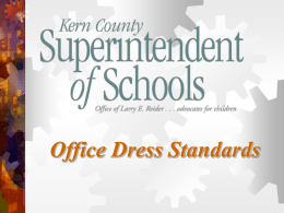 Dress Code - Kern County