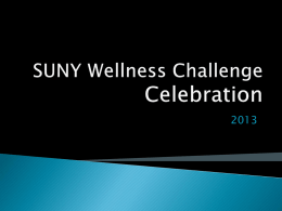 SUNY Wellness Challenge Celebration