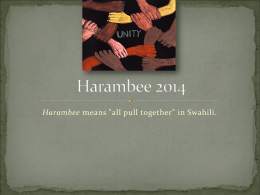 Harambee 2013 - Tucson Unified School District