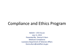 Compliance and Ethics Program