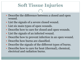 Soft Tissue Injuries - Harford Community College