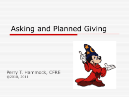Adventures in Planned Giving