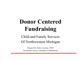 Donor Centered Fundraising - NorthSky Nonprofit Network