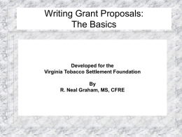 Grant Proposal Writing as a Creative Exercise