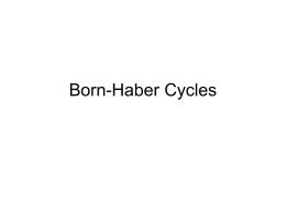 Born-Haber Cycles