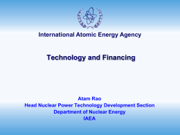 IAEA Activities in Advanced Technologies for LWRs and HWRs