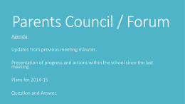 Parents Council / Forum - Chatham Grammar School for Boys