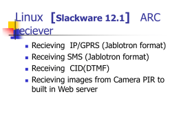 Linux [Slackware 12.1] ARC reciever