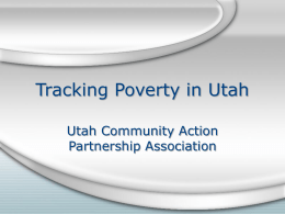 Tracking Poverty in Utah