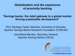 Savings banks, institutional biodiversity and social