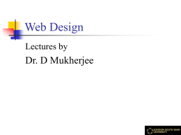 Web Design - London South Bank University
