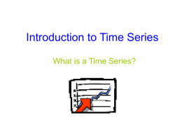 Introduction to Time Series - Christchurch Girls' High School