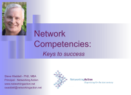 Network Competencies: