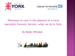 Pathways to care in the absence of a local specialist