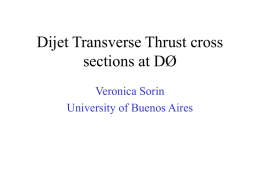 Dijet Transverse Thrust cross sections at D&#216