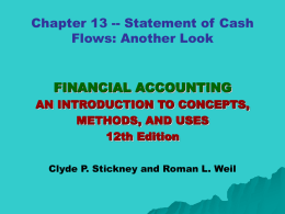Chapter 4, Statement of Cash Flows