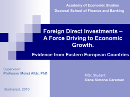 Foreign Direct Investments - DOFIN