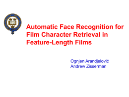 Automatic Face Recognition for Film Character Retrieval in