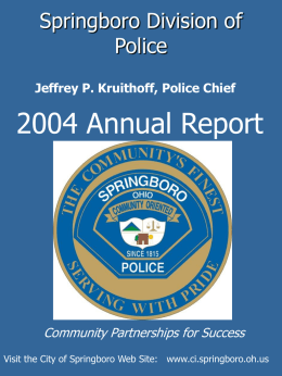 Springboro Division of Police - City of Springboro, Ohio