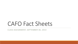 CAFO Fact Sheets - Purdue University
