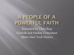 A People of a Powerful Faith - UU District of Metro New York