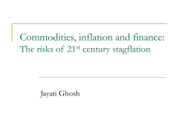 Commodities, inflation and finance: The risks of a new