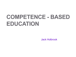 Competency-based education