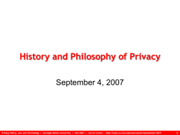 Online Privacy Issues Overview