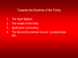 The development of doctrine in the 4th century