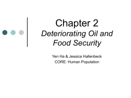 Chapter 2 Deteriorating Oil and Food Security