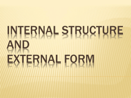 Internal Structure and External Form