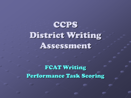 OCPS Presents Orange Writes! District Writing Assessment