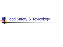 Food Safety & Toxicology - Share My Knowledge & Experience