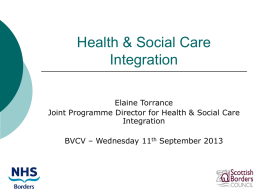 Health & Social Care Integration