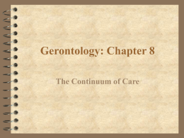Gerontology: Chapter 8 - University of Nebraska Medical Center