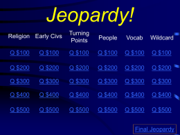 Jeopardy - JDaley.net