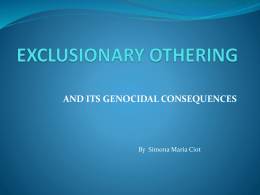 EXCLUSIONARY OTHERING