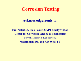 Corrosion Testing