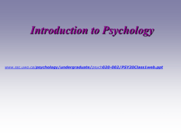 Powerpoint Presentations for Passer/Smith Psychology