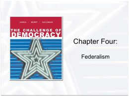 Chapter Four: Federalism