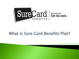 What is Sure Card Benefits Plan?