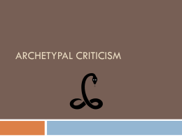 Archetypal Criticism - Mr. Murphy's Classroom Blog