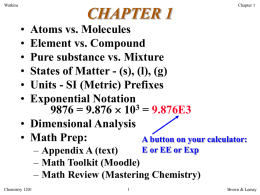 Chem 1201 - LSU Department of Chemistry