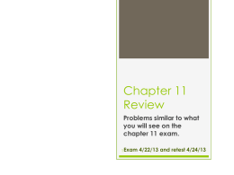 Chapter 11 Review - Oologah