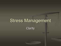Stress Management - Utah State University