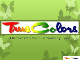 True Colors Personality Styles