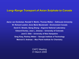 Long-Range Transport of Asian Sulfate and Its Effects on